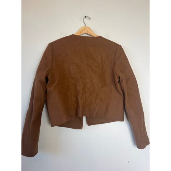 NEW Veronica Beard Lyssa Cropped Wool Blend Jacket Brown Size: 2 - Picture 6 of 7
